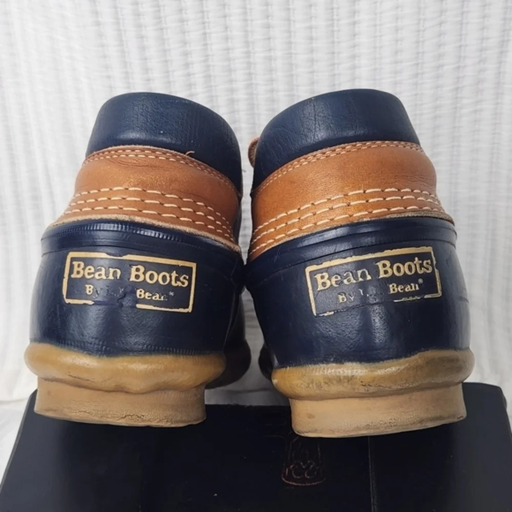 Vintage LL Bean ORIGINAL “Bean‎ Boots” Women's Sz 7 Leather Rubber Ankle Booties